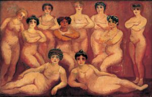 Kees Van Dongen Lutteuses du Tabarin 1907 08