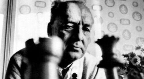 Nabokov playing chess