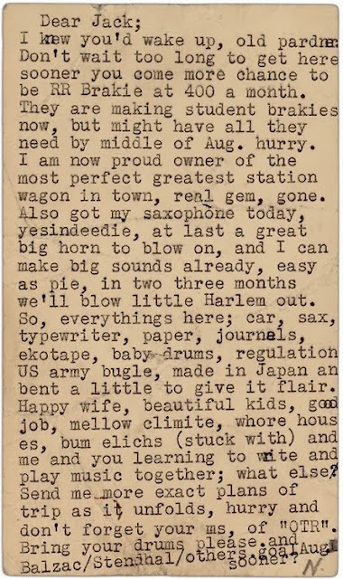 NealCassadywritestoJackKerouac