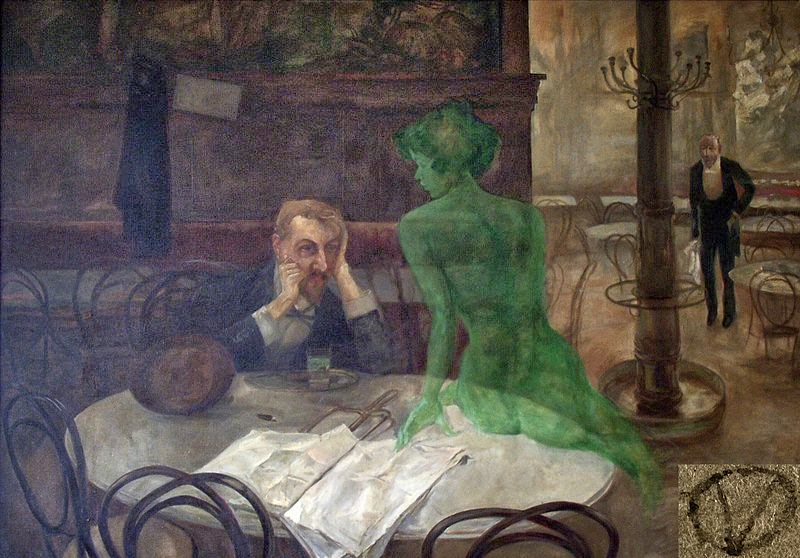 The Absinthe Drinkers | Édouard Manet / Vincent van Gogh / Honoré Daumier / Leon Spilliaert / Edgar Degas / Pablo Picasso / Stefan Bedřich, 1859-1924