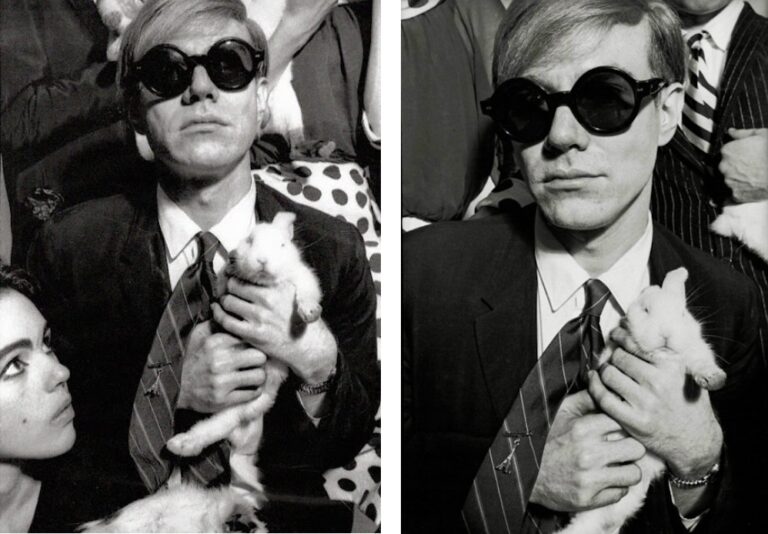 Andy Warhol, Edie Sedgwick and rabbits by Jean Jacques Bugat, rue Princesse, 1966