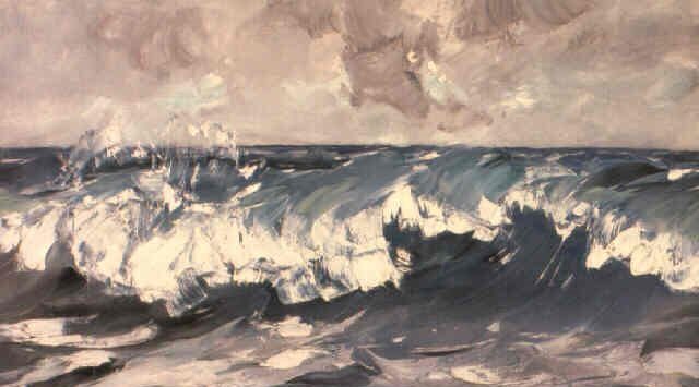 Waves in the storm  -   Karl Hagemeister  1914