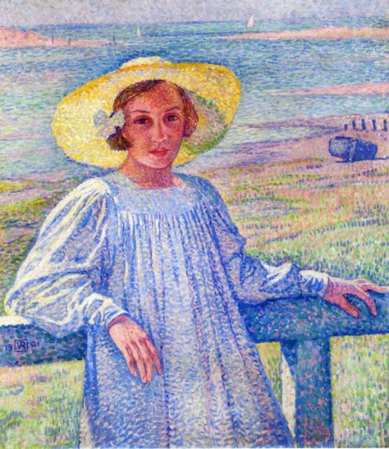 Th25C325A9o2Bvan2BRysselberghe2B 2BGirl2Bin2Ba2Bstraw2Bhat2B2528Portrait2Bof2BElisabeth2Bvan2BRysselberghe2529252C2B1901