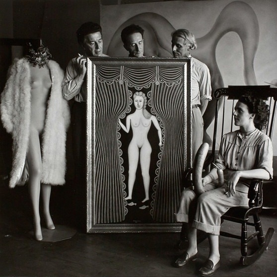 Frame Inside | Nude in the window | Morris Hirshfield, 1941