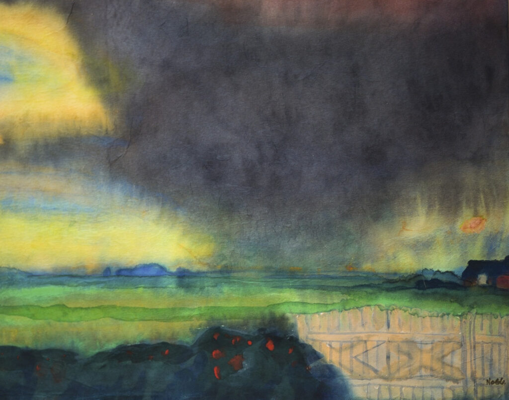 Emil Nolde Marshland with Seebull grounds and rose hedge c 1935 40