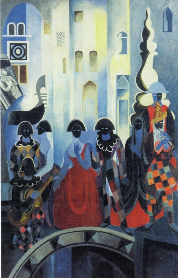 Oleksandra Ekster, Carnival in Venice, 1930s