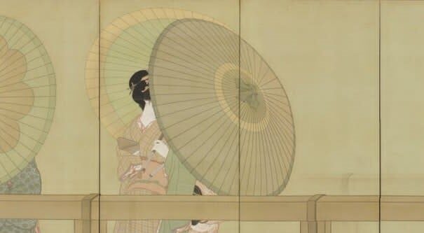 Spring Rain,   Shimomura Kanzan, 1916   detail
