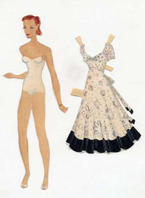 Ray Kaiser Paper doll and dress early 1930s. Eames Family Collection.