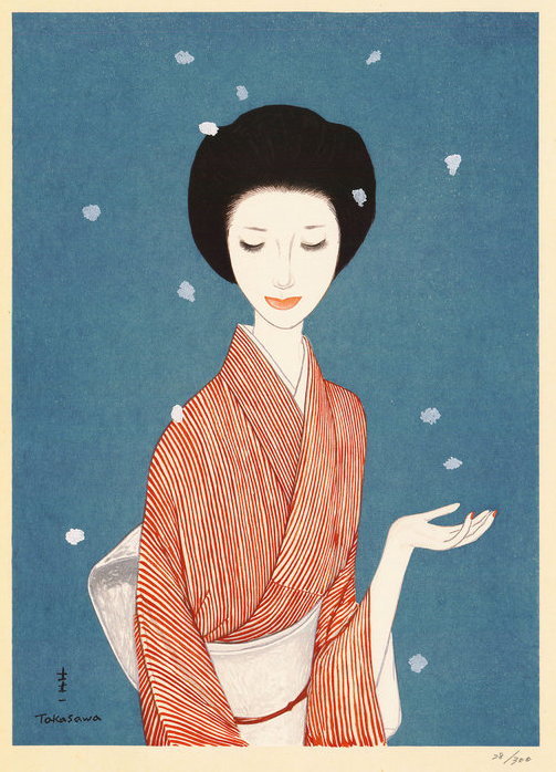 Takasawa Keiichi Evening Snow c. 1970