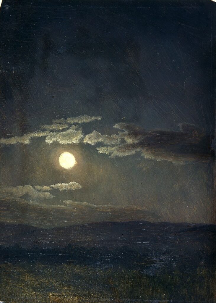 Cloud Study Moonlight Albert Bierstadt 1860 2