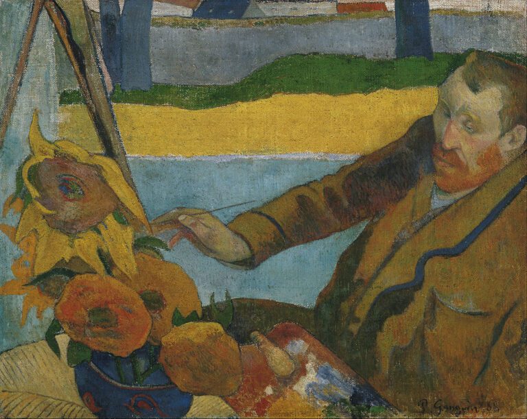 Paul-Gauguin-The-Painter-of-Sunflowers-Portrait-of-Vincent-van-Gogh-1888