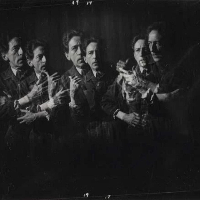 Jean Cocteau multiple exposure Philippe Halsman 1949