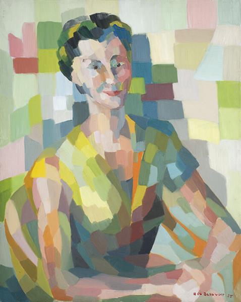Helene de Beauvoir Self Portrait 1955