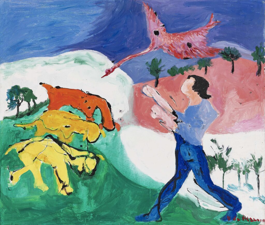 Helene de Beauvoir Un berger et ses moutons 1991