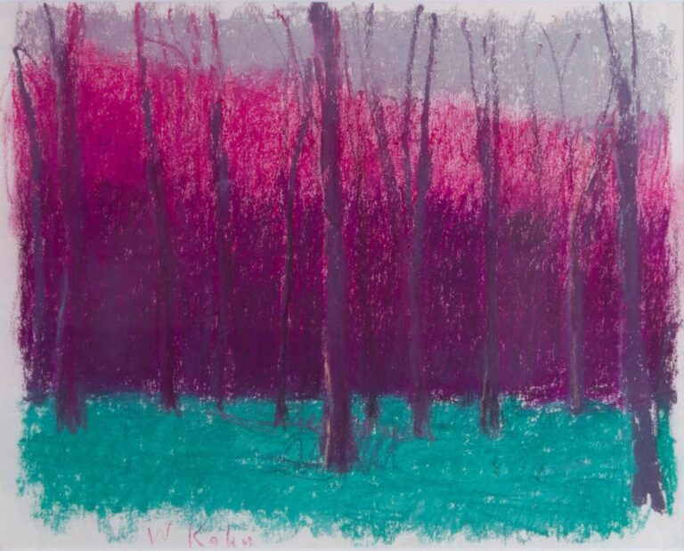 Wolf-Kahn-Woods-in-Two-Colors-and-Three-Tones-1988