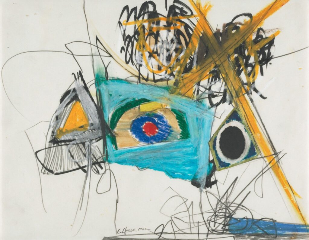 Early abstract drawings by Eva Hesse, 1957-65 4 Early abstract drawings by Eva Hesse, 1957-65 Eva Hesse Untitled 1962 1