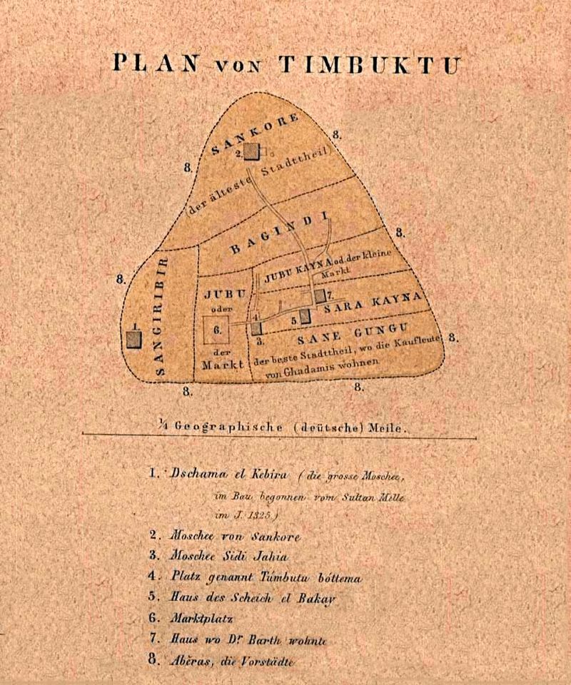 Map of Timbuktu 1855