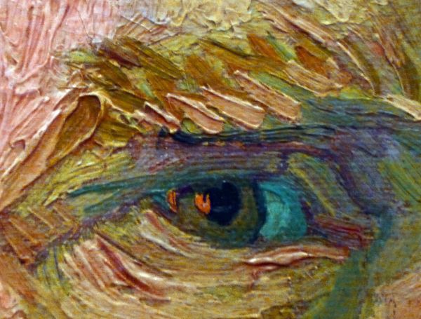 Vincent van Gogh Self portrait detail