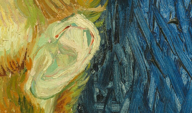Vincent van Gogh Selfportrait detail