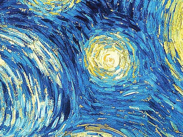 Vincent van Gogh Starry Night 1889 detail