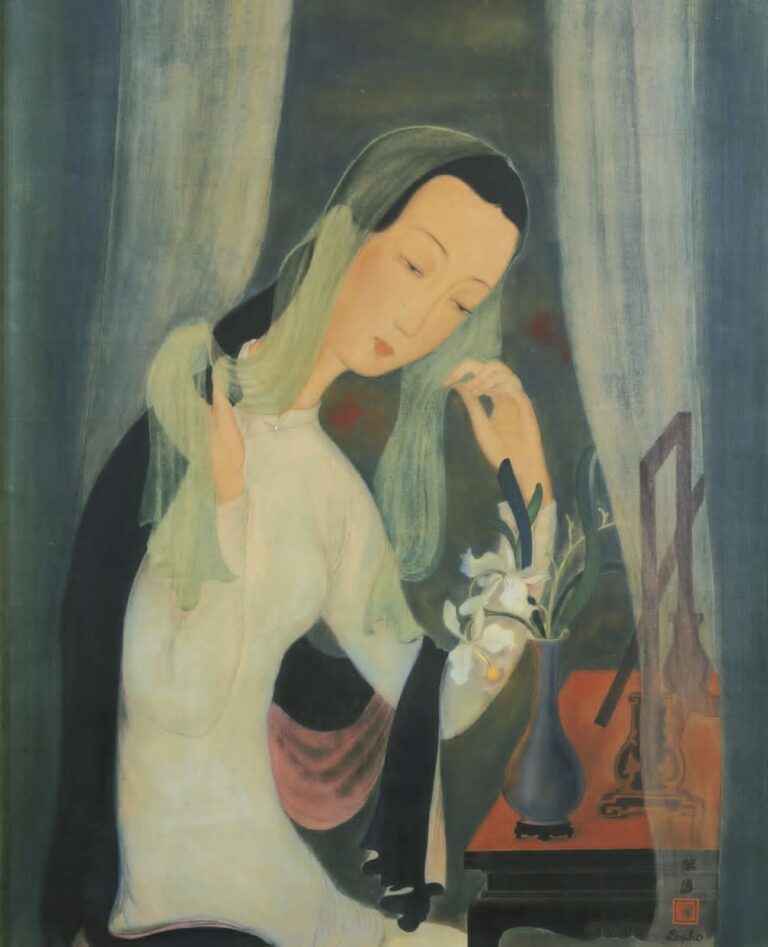 Le Pho Girl with a Green Scarf 1982