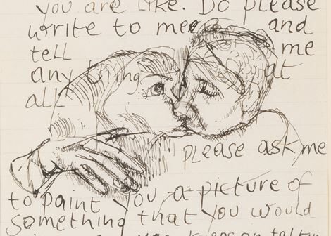 Lucian-Freud-love-letter-to-Caroline-Caroline-Blackwood