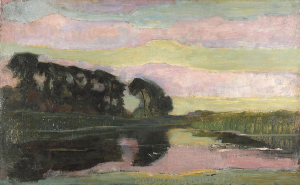 Piet Mondrian Large Landscape c. 1907 1908