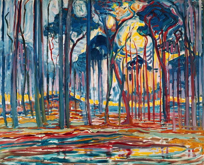 Piet Mondrian Woods near Oele 1908