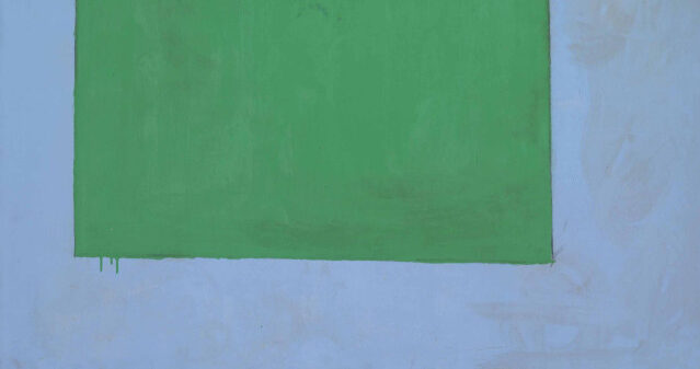Robert-Motherwell-Open-No.-10-In-Green-on-Blue-1967
