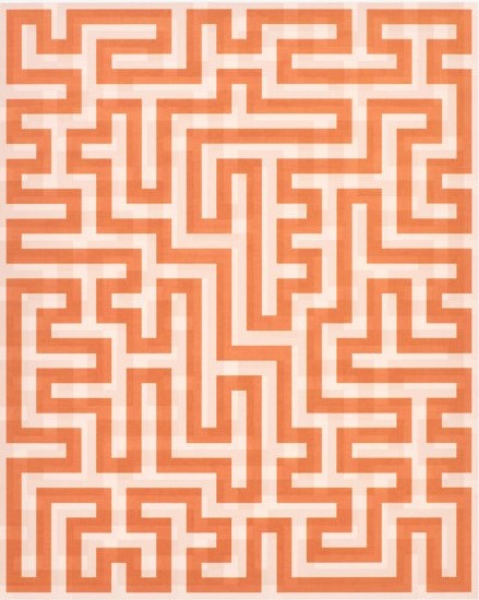 Anni Albers Red Meander II 1970