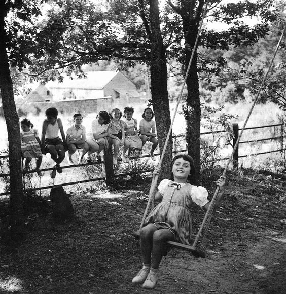 Robert Doisneau Swing In Raizeux France1950