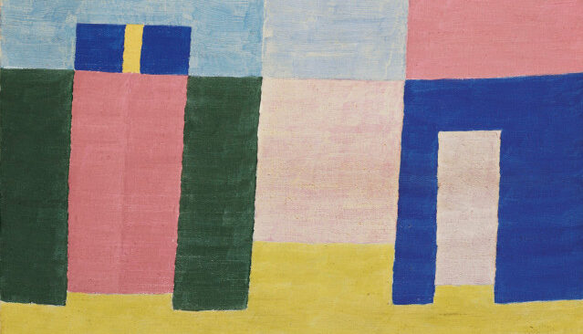 Alfredo Volpi Untitled (Facade) c 1970 tempera