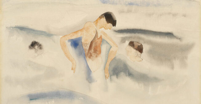 Charles Demuth, Three Figures in Water, 1916