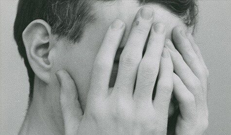 Edward Wallowitch, Andy Warhol with Face in Hands, 1957-58