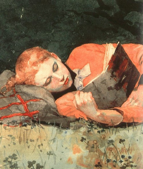 Winslow Homer The new novel 1877