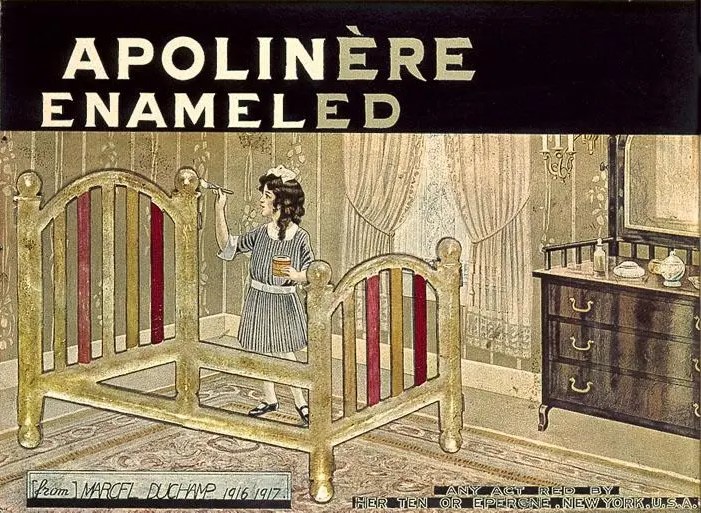 Apolinere Enameled 1916 17 Marcel Duchamp