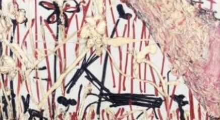 Thanos Tsingos, Deer with butterfly, 1955