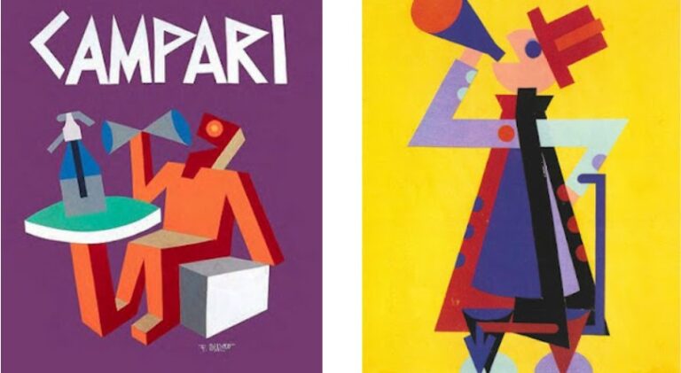 Campari Ads Illustrations by Fortunato Depero
