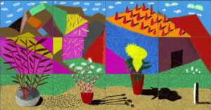David Hockney, Landscape with Shadows, 2021