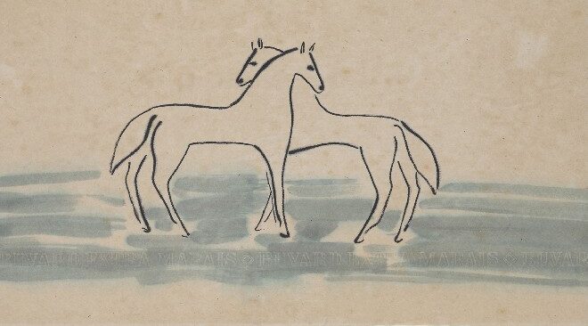 Sanyu, White horses,