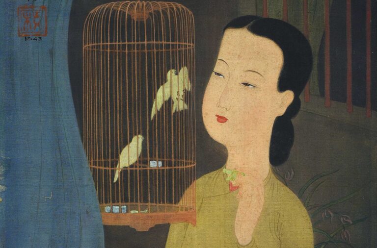 Mai Trung Thu, Girl with Birdcage, 1943