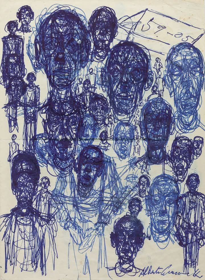 Alberto Giacometti Mens Heads Tetes dhommes 1959