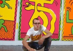 Allan Tannenbaum, Keith Haring, New York studio, 1982