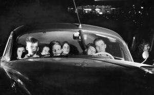 Drive-in theater, Chicago, 1951