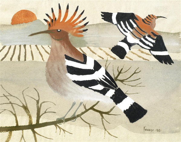 Mary Fedden Hoopoes 1981