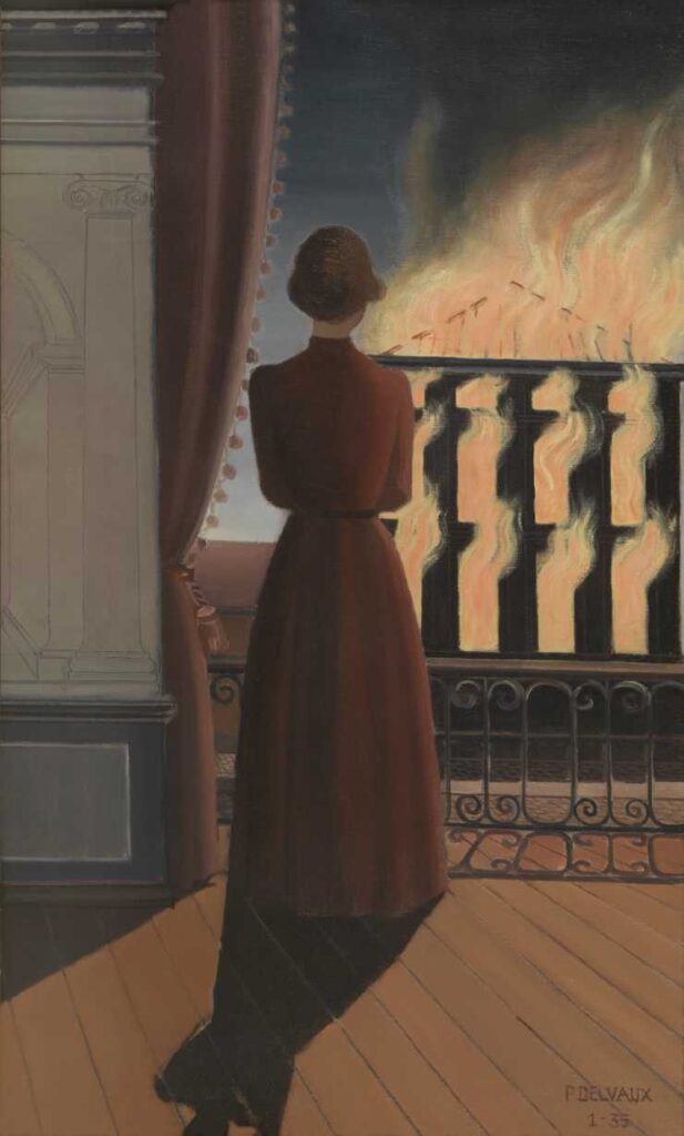 Paul Delvaux LIncendie 1935