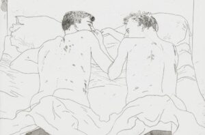 Two Boys Aged 23 or 24, 1966. David Hockney born 1937. Purchased 1992.
