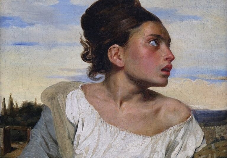 Eugène Delacroix Orphan girl at the cemetery, c 1823