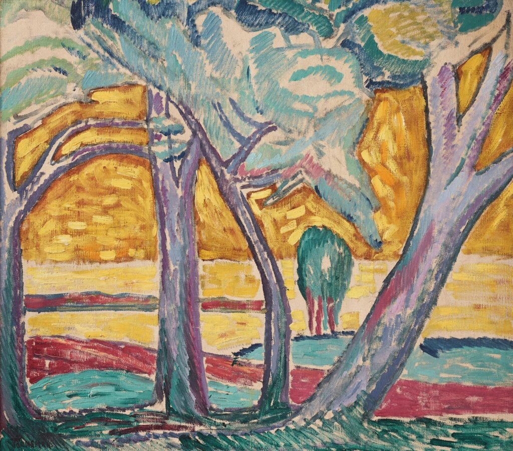 A pioneer of Swedish Modernism | Paintings by Axel Törneman, 1880-1924 3 A pioneer of Swedish Modernism | Paintings by Axel Törneman, 1880-1924 Axel Torneman Illuminated landscape with trees