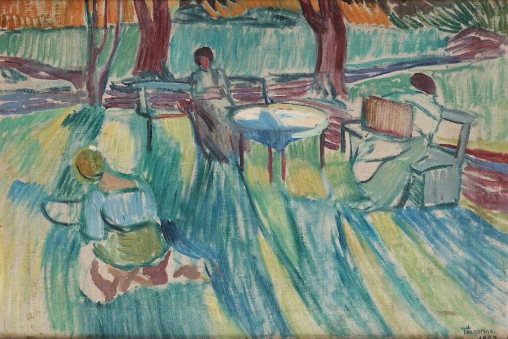 A pioneer of Swedish Modernism | Paintings by Axel Törneman, 1880-1924 2 A pioneer of Swedish Modernism | Paintings by Axel Törneman, 1880-1924 Axel Torneman In the garden 1907